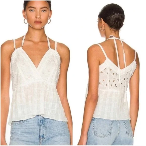 IRO Miraya Embroidered Eyelet Top - Picture 2 of 7